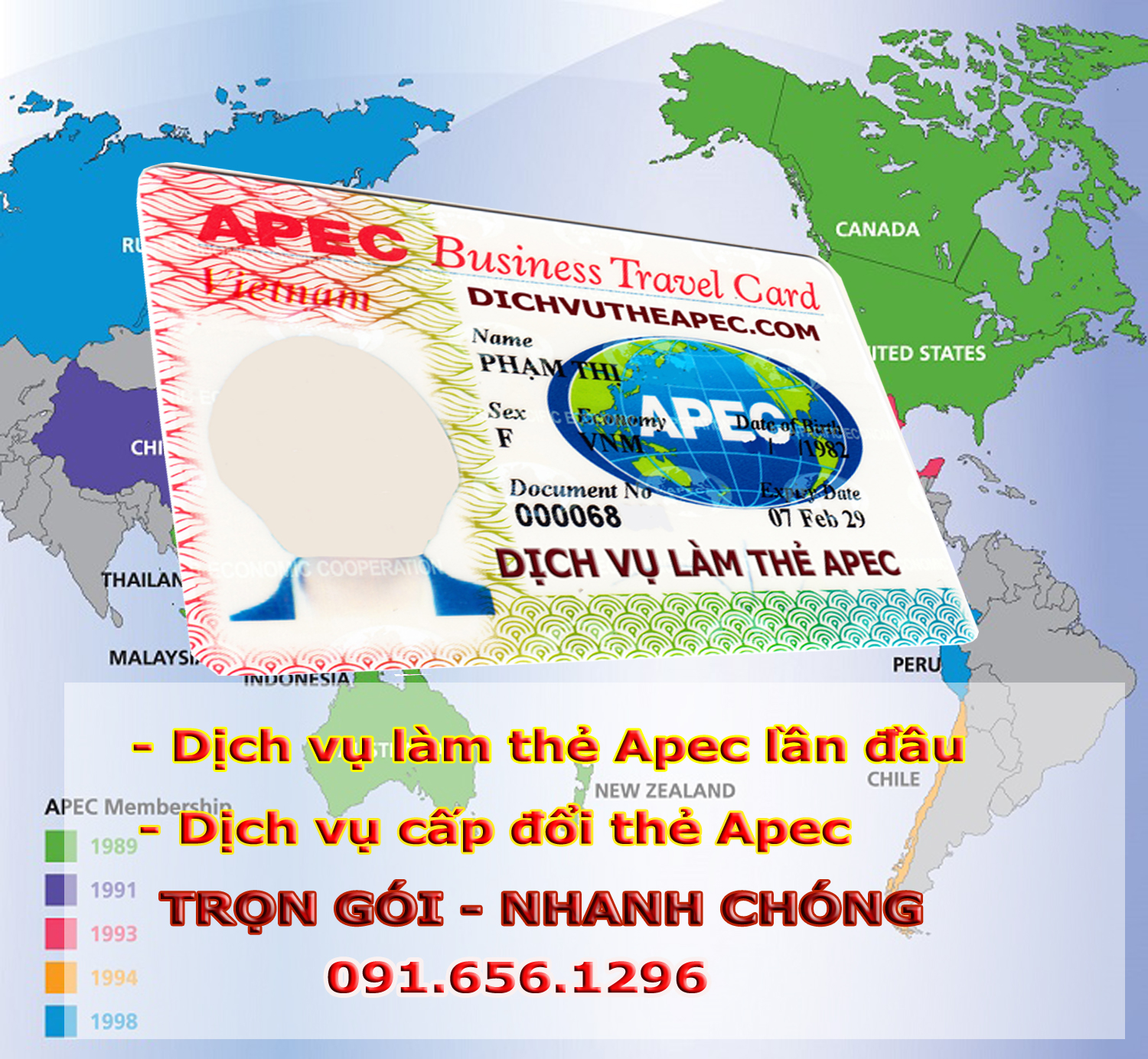 Dịch vụ làm thẻ Apec trọn gói