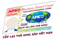 Dịch vụ cấp lại thẻ Apec sắp hết hạn