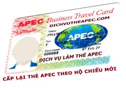 Dịch vụ cấp lại thẻ Apec theo số hộ chiếu