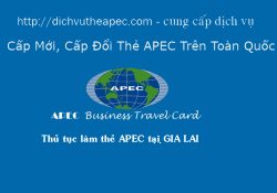 Thủ tục làm thẻ Apec tại Gia Lai