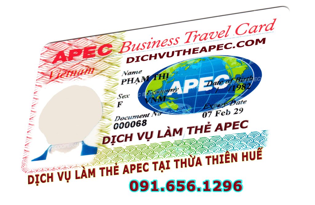 Dịch vụ làm thẻ Apec tại Thừa Thiên Huế