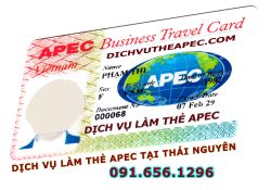 Dịch vụ làm thẻ Apec tại Thái Nguyên