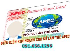 Điều kiện kim ngạch xuất nhập khẩu để làm thẻ APEC