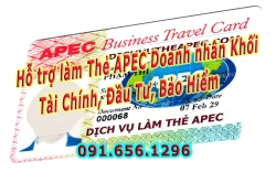 Dịch vụ làm the apec cho doanh nhân khối tài chính đầu tư bảo hiểm
