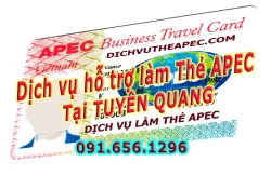 Dịch vụ làm thẻ Apec tại Tuyên Quang