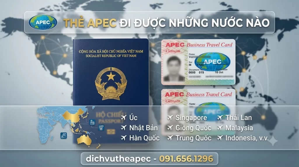 Thẻ Apec đi được những nước nào